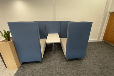 MEG 4 Seater Booth from installation